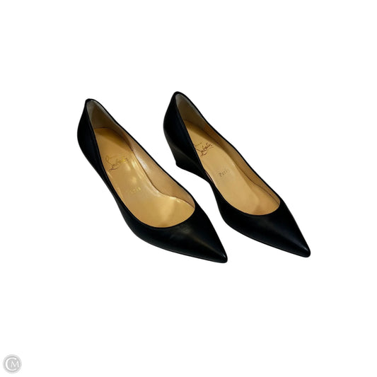 Shoes Luxury Designer By Christian Louboutin In Black, Size: 8