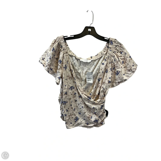 Top Short Sleeve By Astr In Floral Print, Size: M