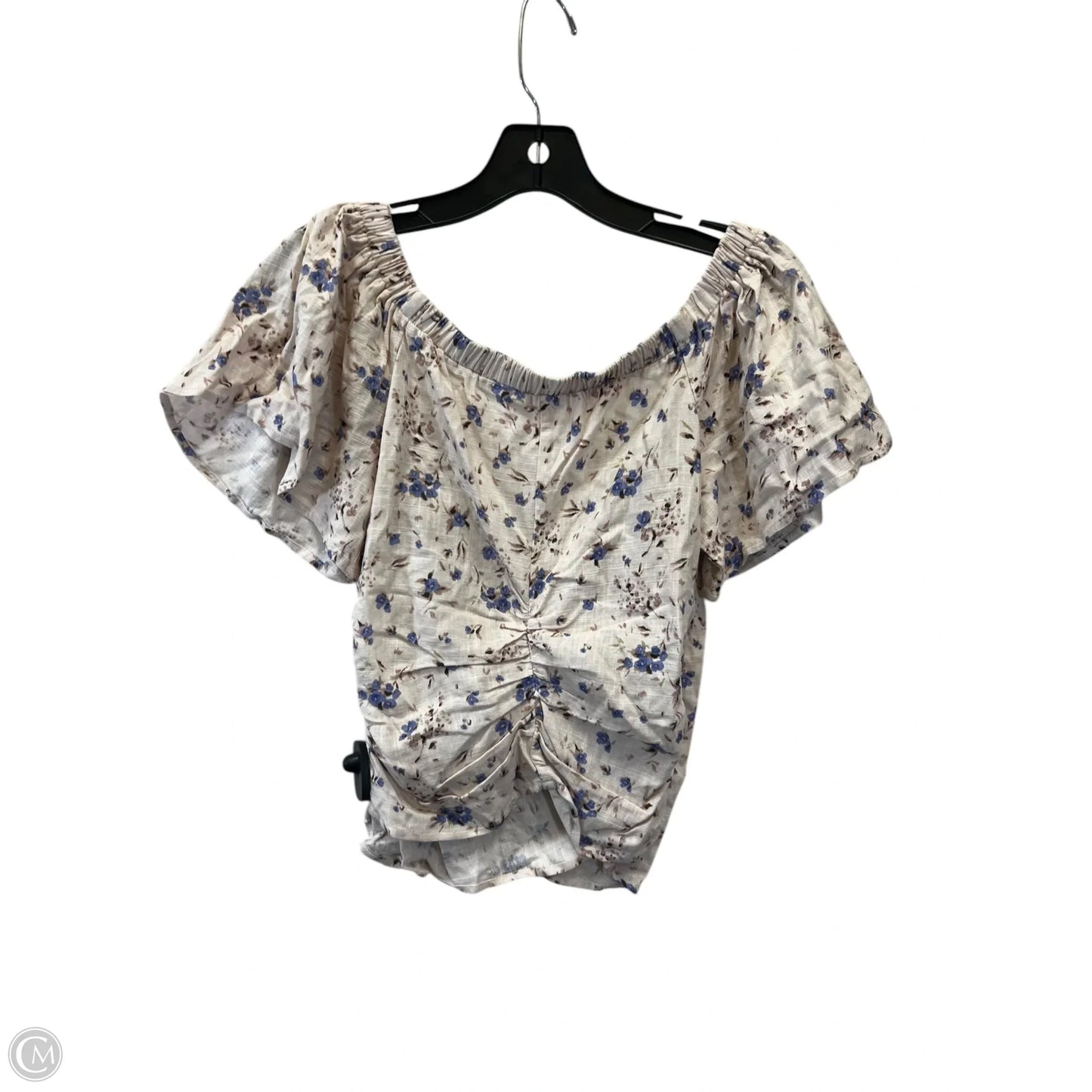 Top Short Sleeve By Astr In Floral Print, Size: M