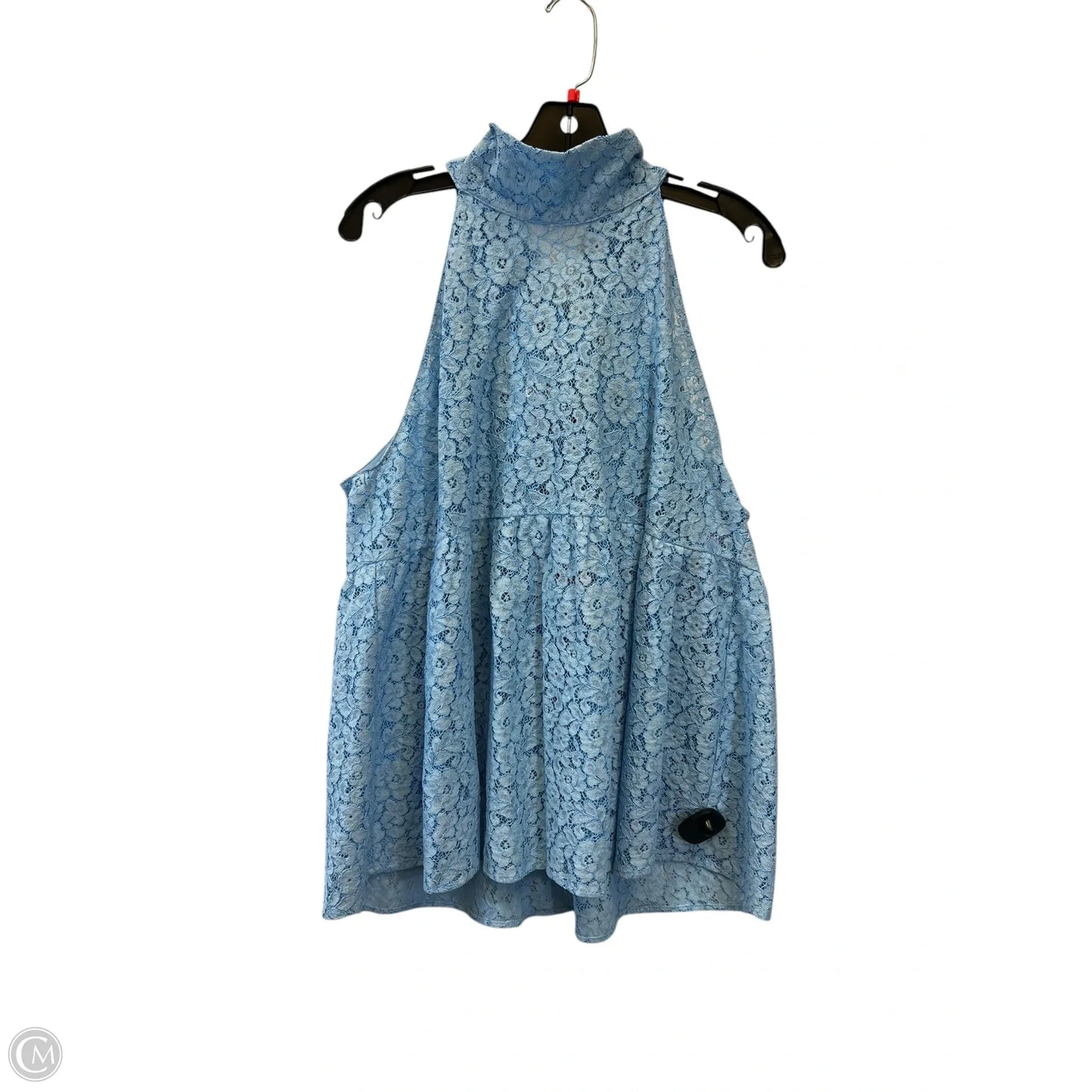 Top Sleeveless By Zara In Blue, Size: Xl