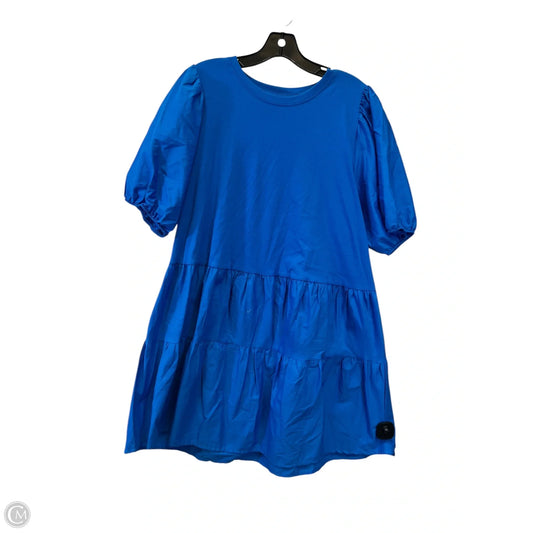 Dress Casual Midi By Zara In Blue, Size: Xl