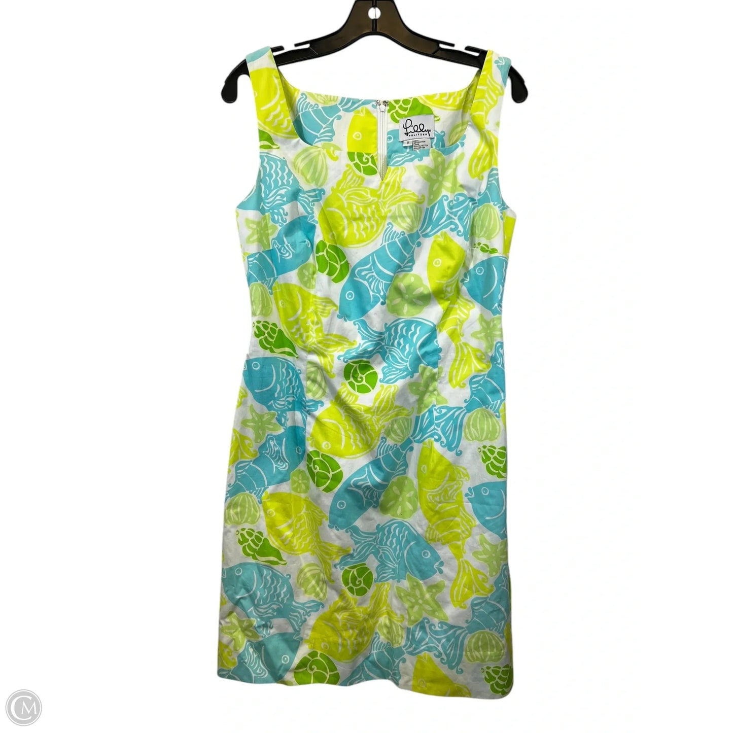 Dress Casual Midi By Lilly Pulitzer In Blue & Green, Size: M