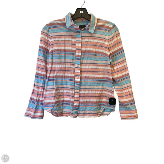 Top Long Sleeve By Talbots In Blue & Pink, Size: Xsp