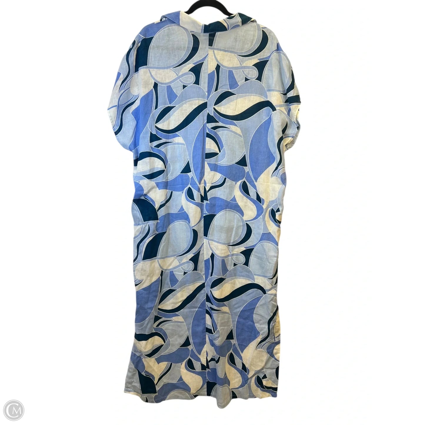 Dress Designer By Rachel Zoe In Blue & White, Size: Xl