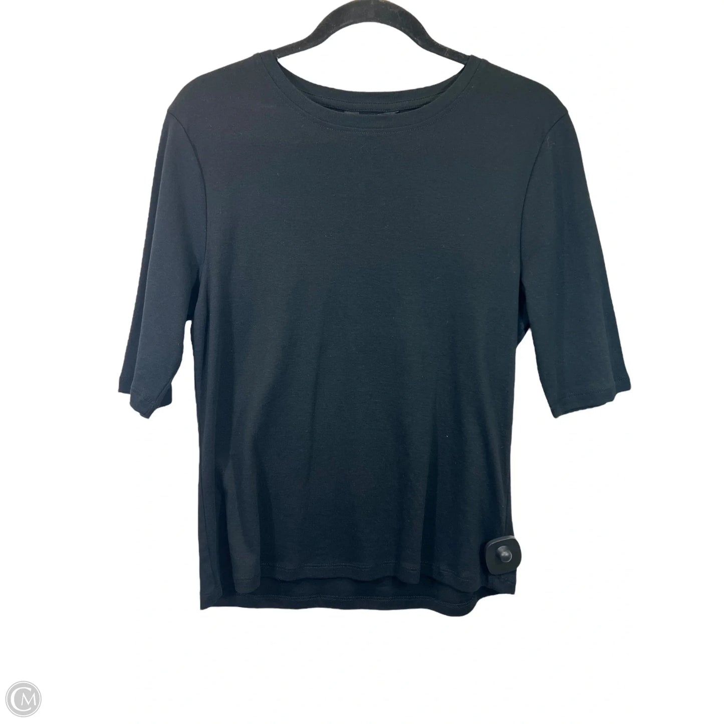 Top Short Sleeve Designer By Karen Millen In Black, Size: Xxl