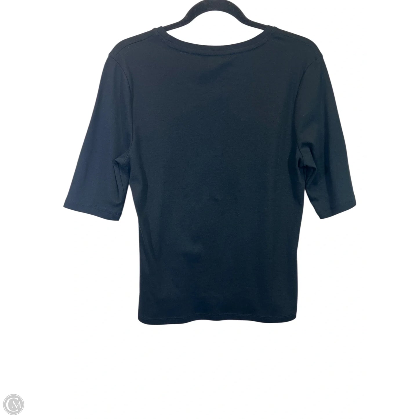 Top Short Sleeve Designer By Karen Millen In Black, Size: Xxl