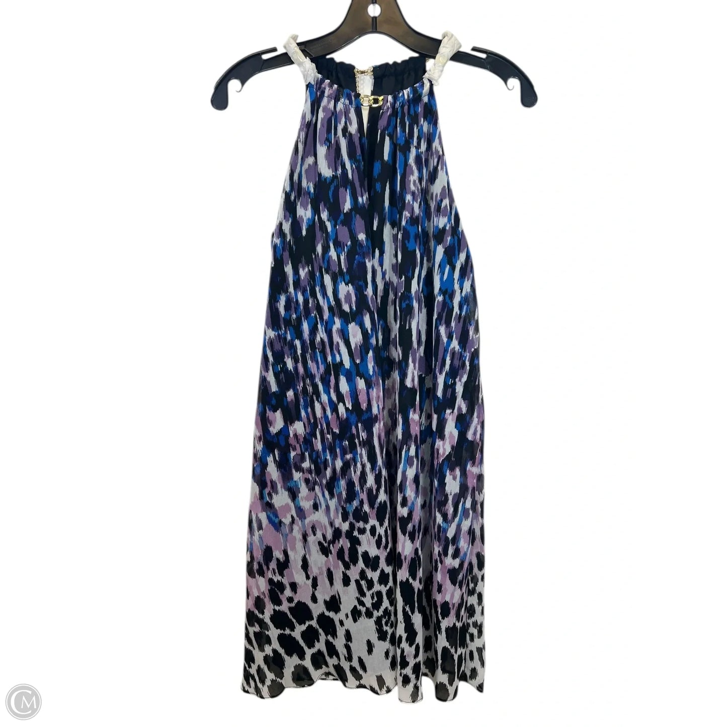Dress Casual Midi By Muse In Blue & Purple, Size: Sp