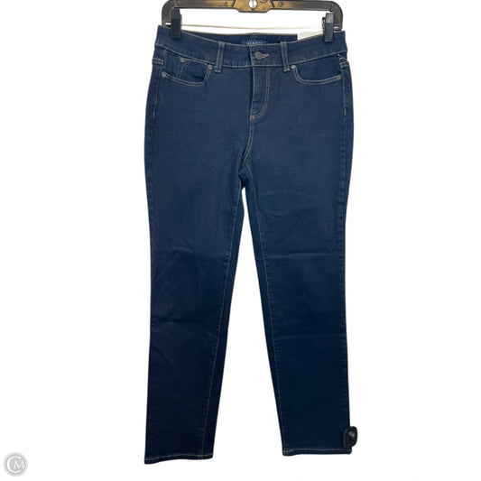 Jeans Straight By Talbots In Blue Denim, Size: 2p