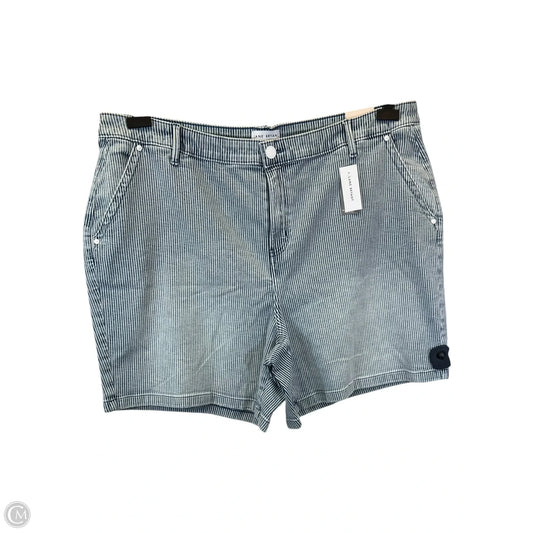 Shorts By Lane Bryant In Blue & White, Size: 22