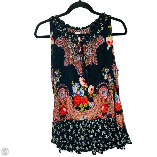 Top Sleeveless Designer By Bila In Multi-colored, Size: S