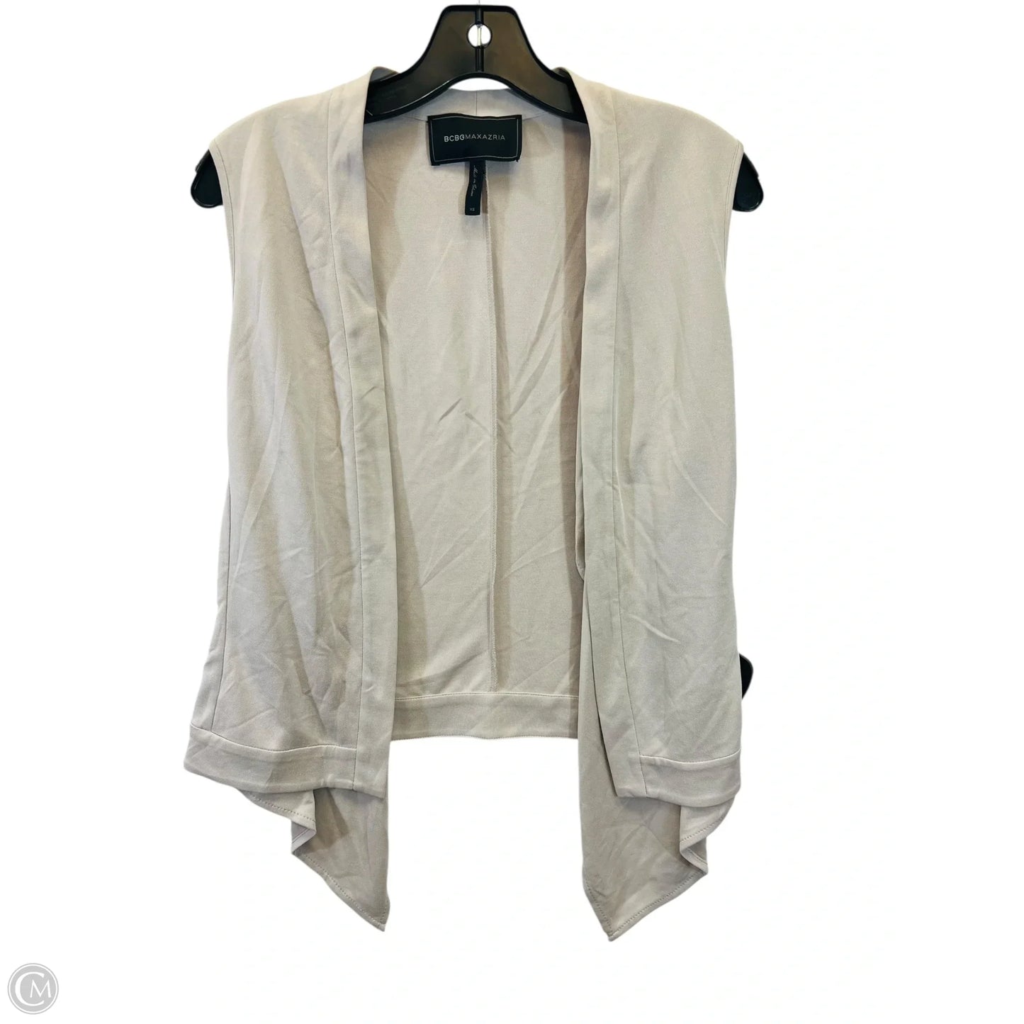 Vest Designer By Bcbgmaxazria In Tan, Size: Xs