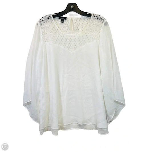 Top Long Sleeve By Alyx In White, Size: L