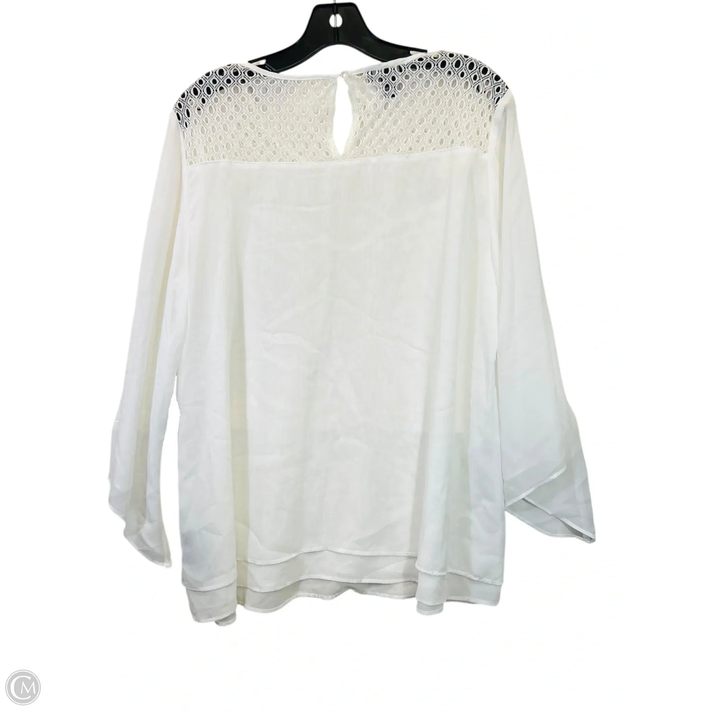 Top Long Sleeve By Alyx In White, Size: L