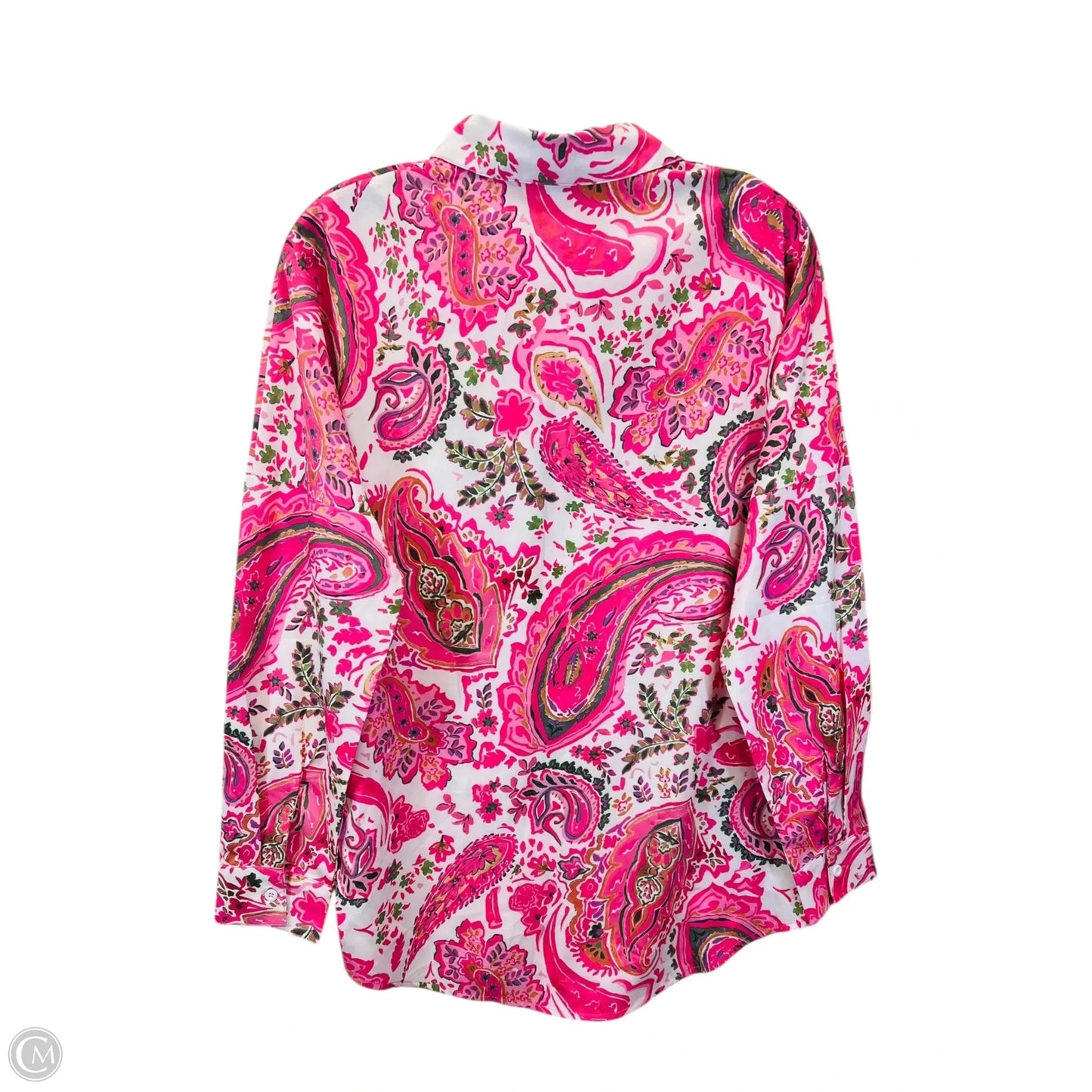Top Long Sleeve In Paisley Print, Size: M
