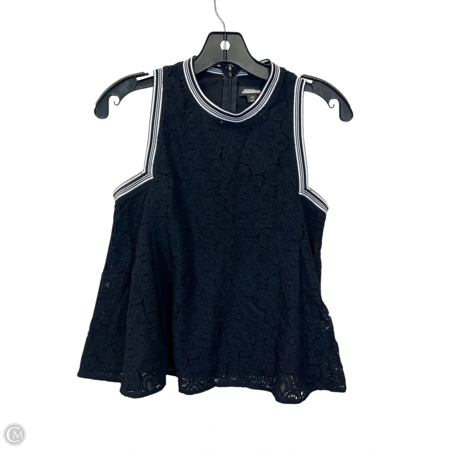 Top Sleeveless By Project Runway  In Black & White, Size: Xs