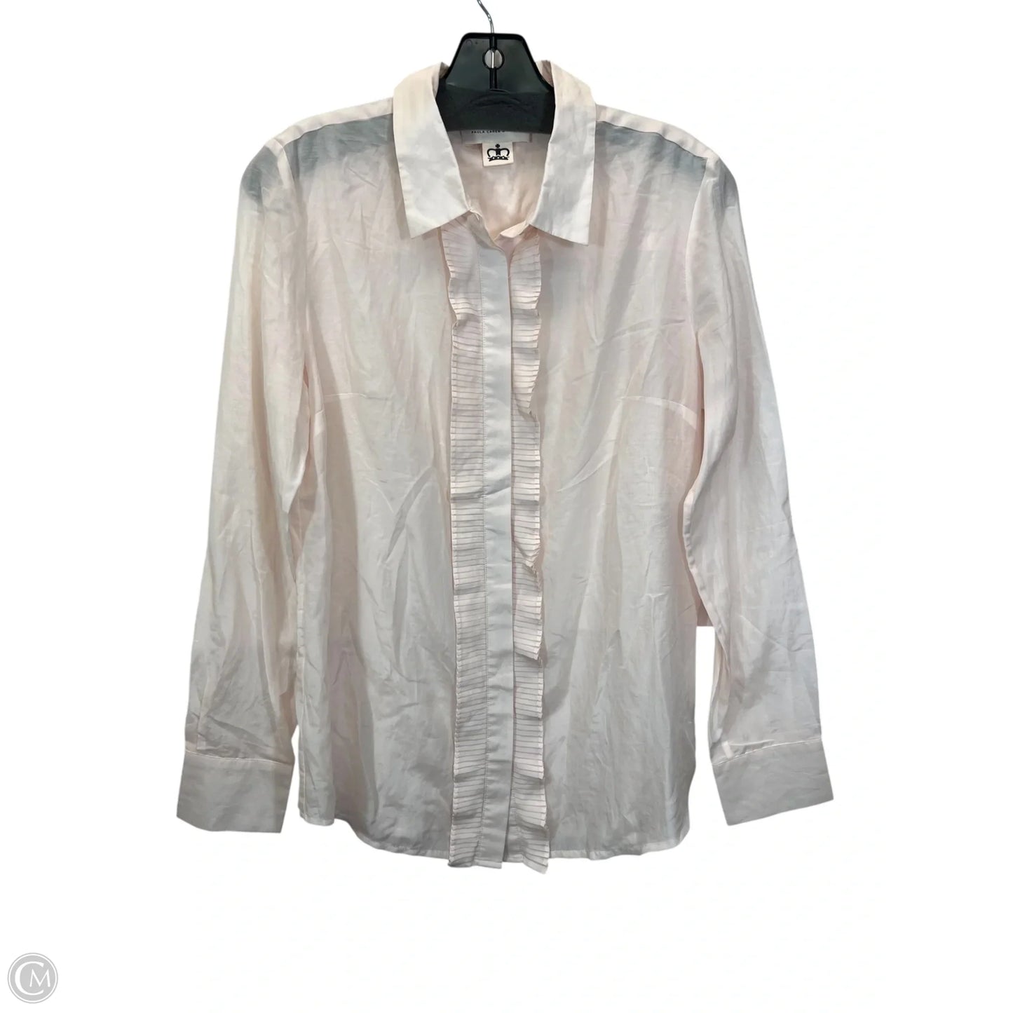 Top Long Sleeve By Paula Cahen Danvers In Peach, Size: M