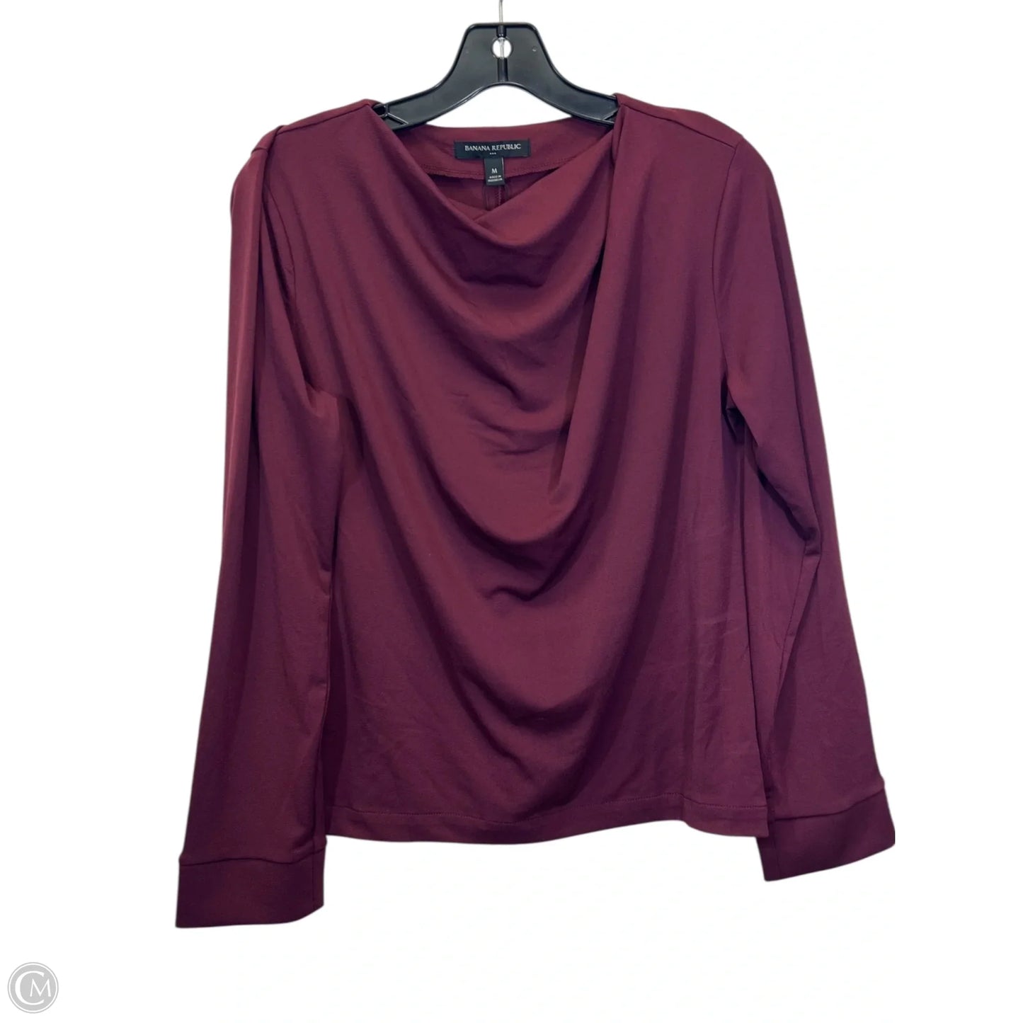 Top Long Sleeve By Banana Republic In Red, Size: M