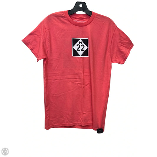 Top Short Sleeve Basic By M22 In Pink, Size: S