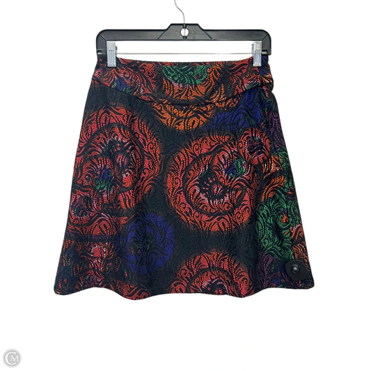 Skirt Designer By Desigual In Orange & Red, Size: S