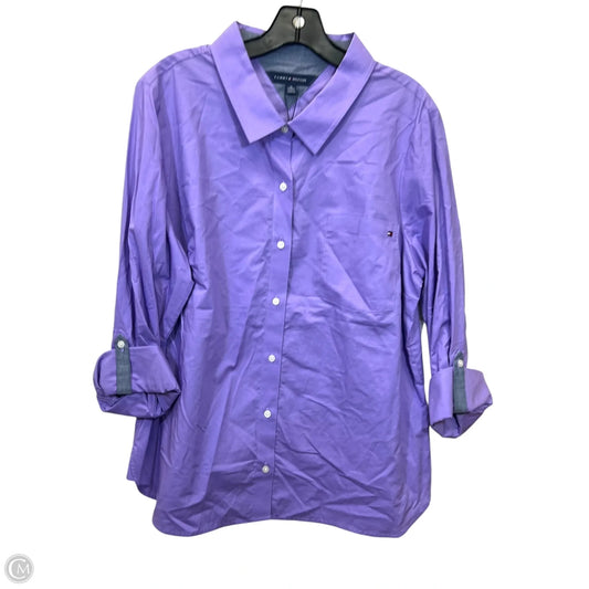 Top Sleeveless By Tommy Hilfiger In Purple, Size: Xl