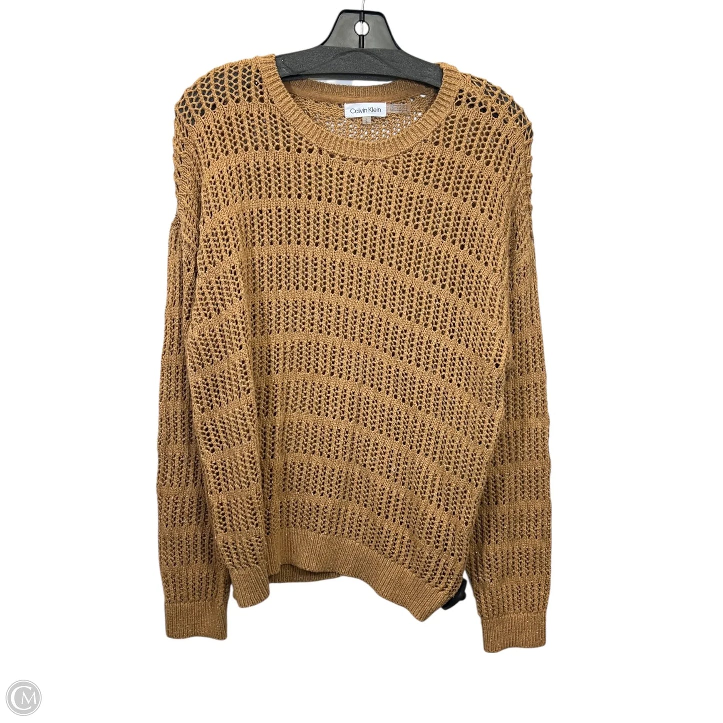 Sweater By Calvin Klein In Brown, Size: L