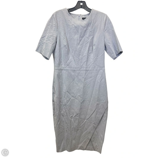 Dress Casual Midi By Banana Republic In Grey, Size: L