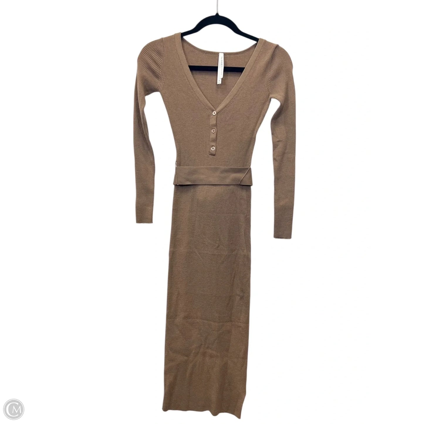Dress Designer By Babaton In Tan, Size: Xs