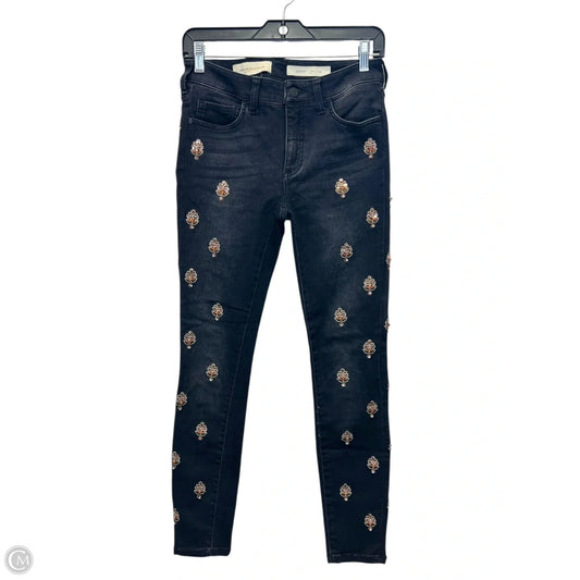 Jeans Designer By Pilcro In Black & Orange, Size: 4