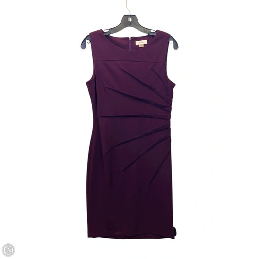 Dress Casual Midi By Calvin Klein In Purple, Size: M