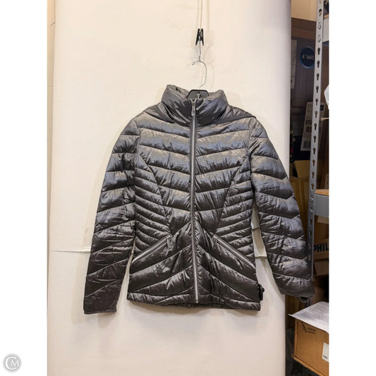 Jacket Puffer & Quilted By Calvin Klein In Grey, Size: Xs