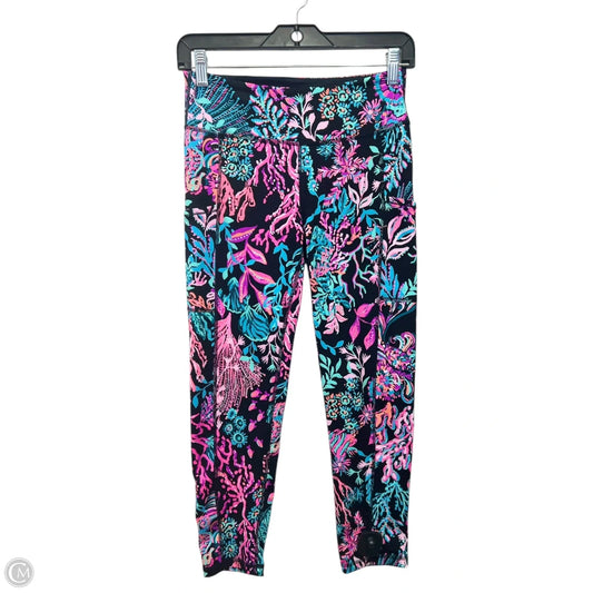 Athletic Leggings By Lilly Pulitzer In Black & Pink, Size: S