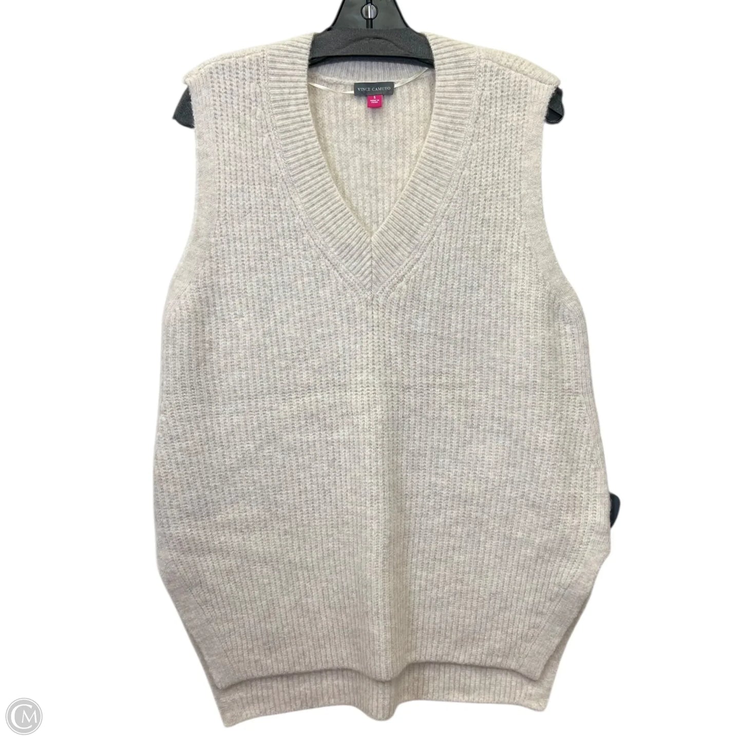 Vest Sweater By Vince Camuto In Tan, Size: S