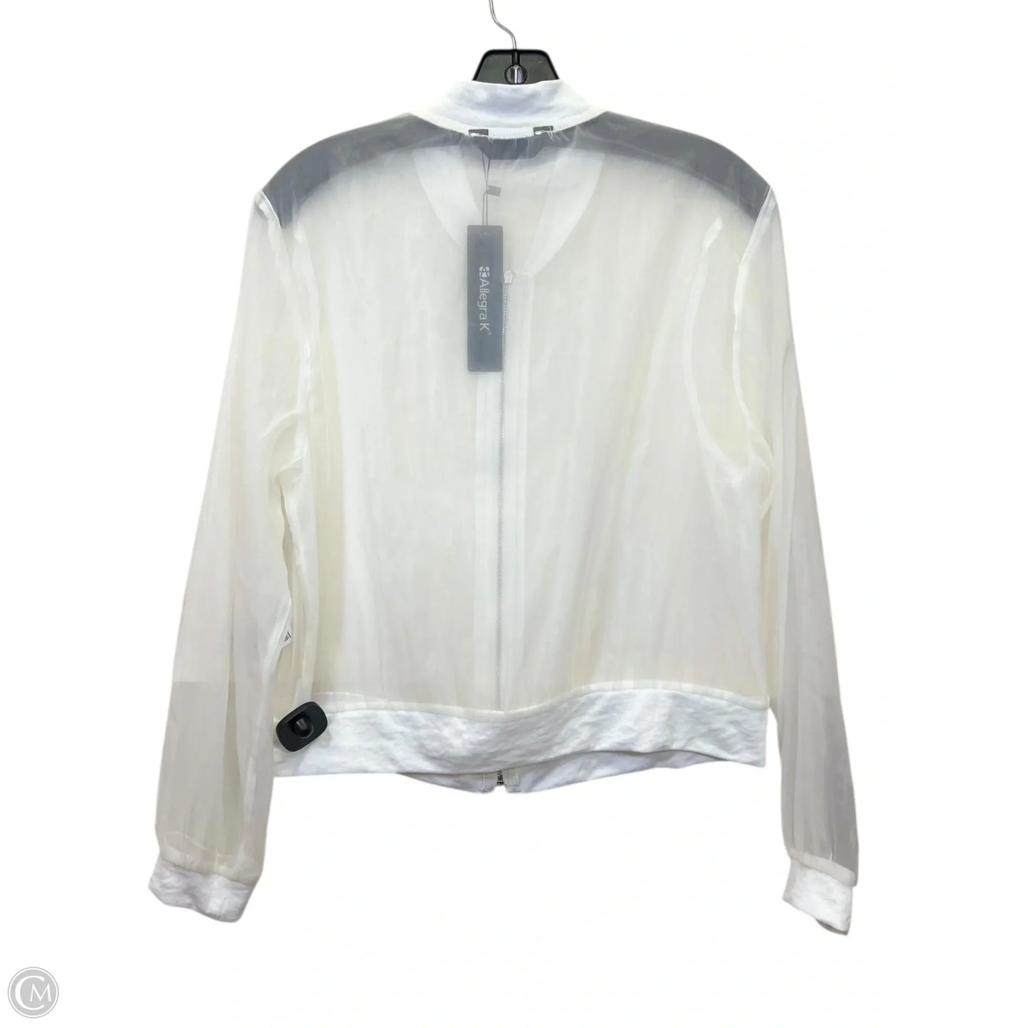 Cardigan By Allegra K In Ivory, Size: M