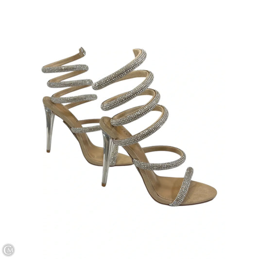 Shoes Heels Stiletto By Shoedazzle In Silver, Size: 7.5