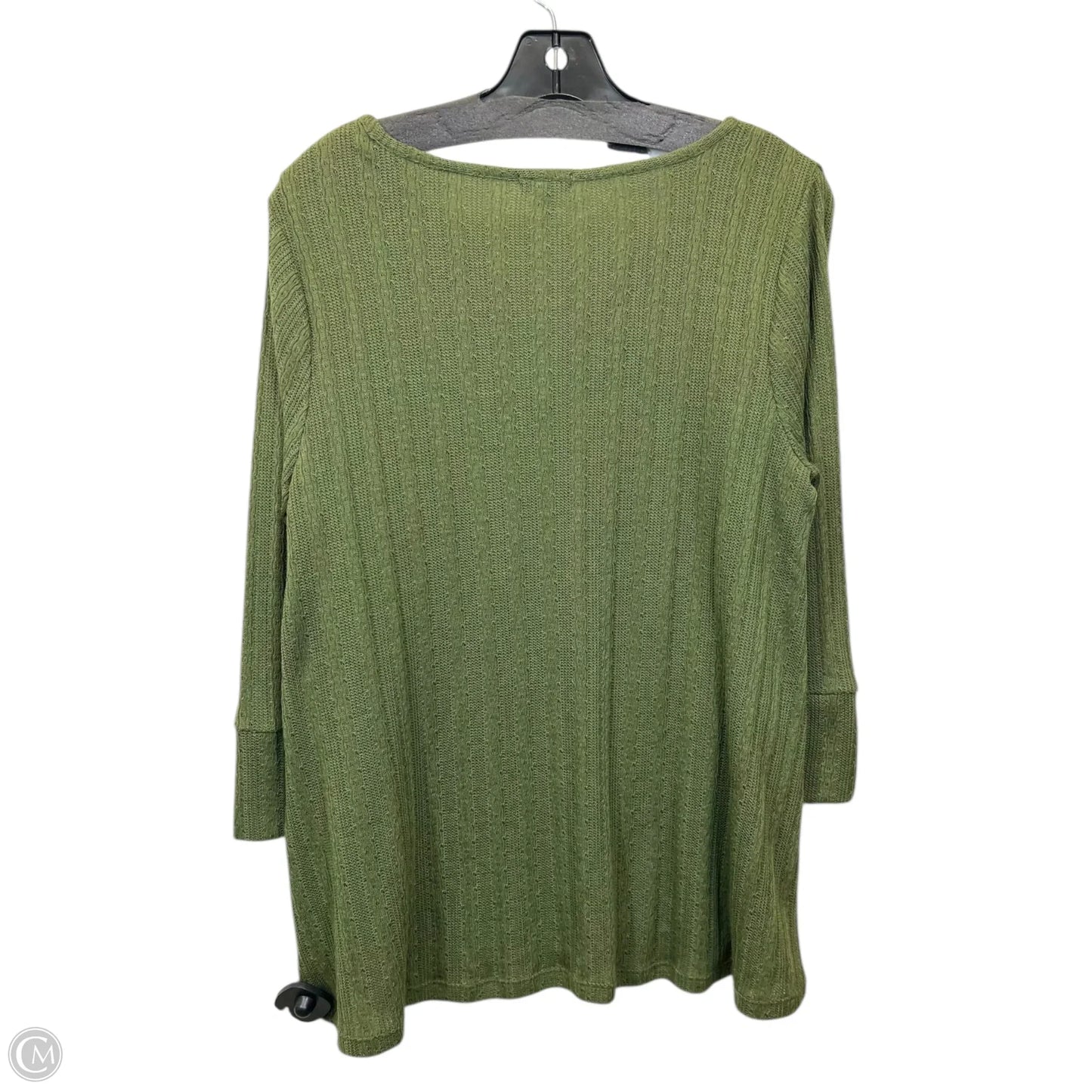 Top Long Sleeve By Westport In Green, Size: L