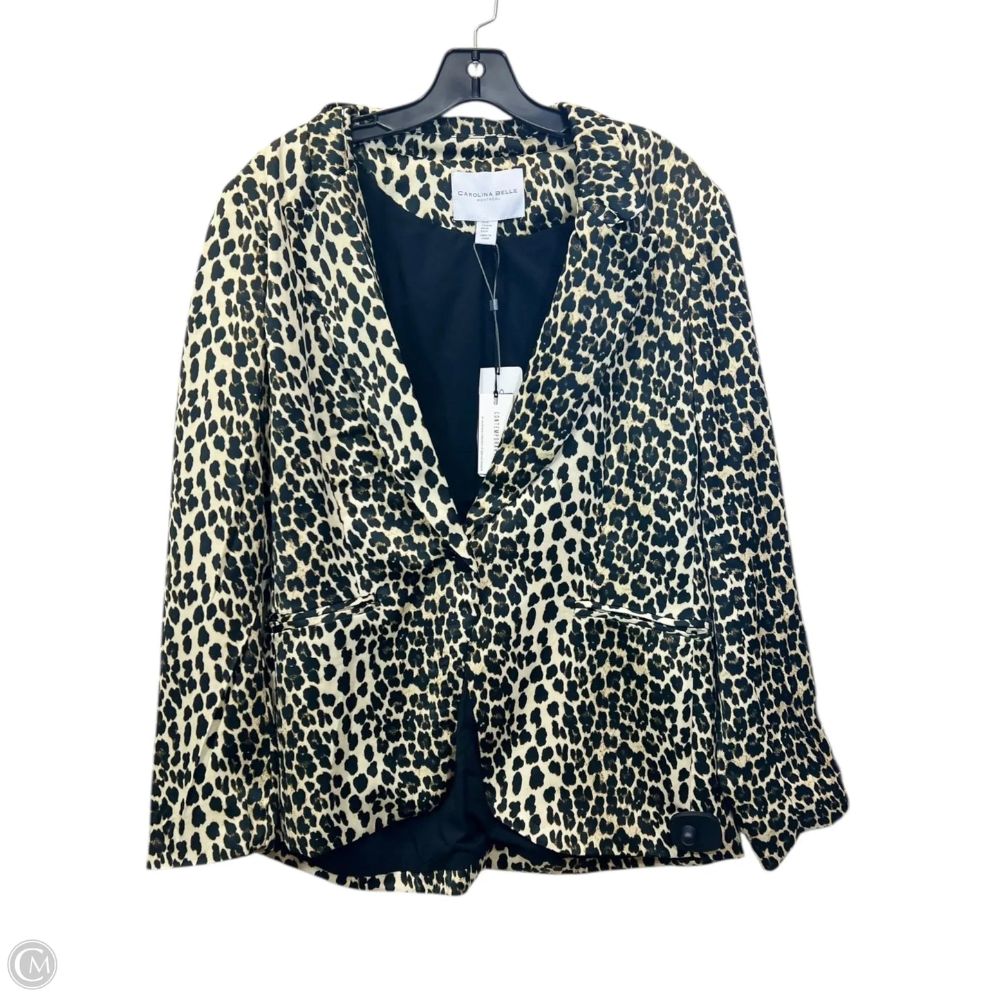 Blazer By Carolina Belle In Animal Print, Size: M