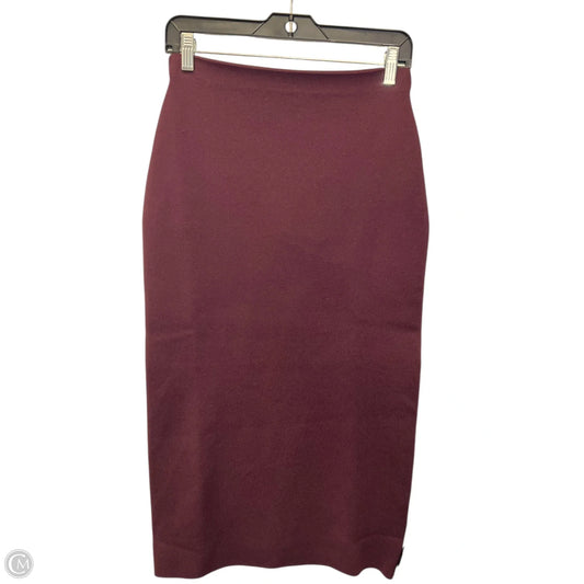 Skirt Maxi By Zara In Maroon, Size: S