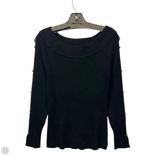 Sweater By White House Black Market In Black & Silver, Size: M