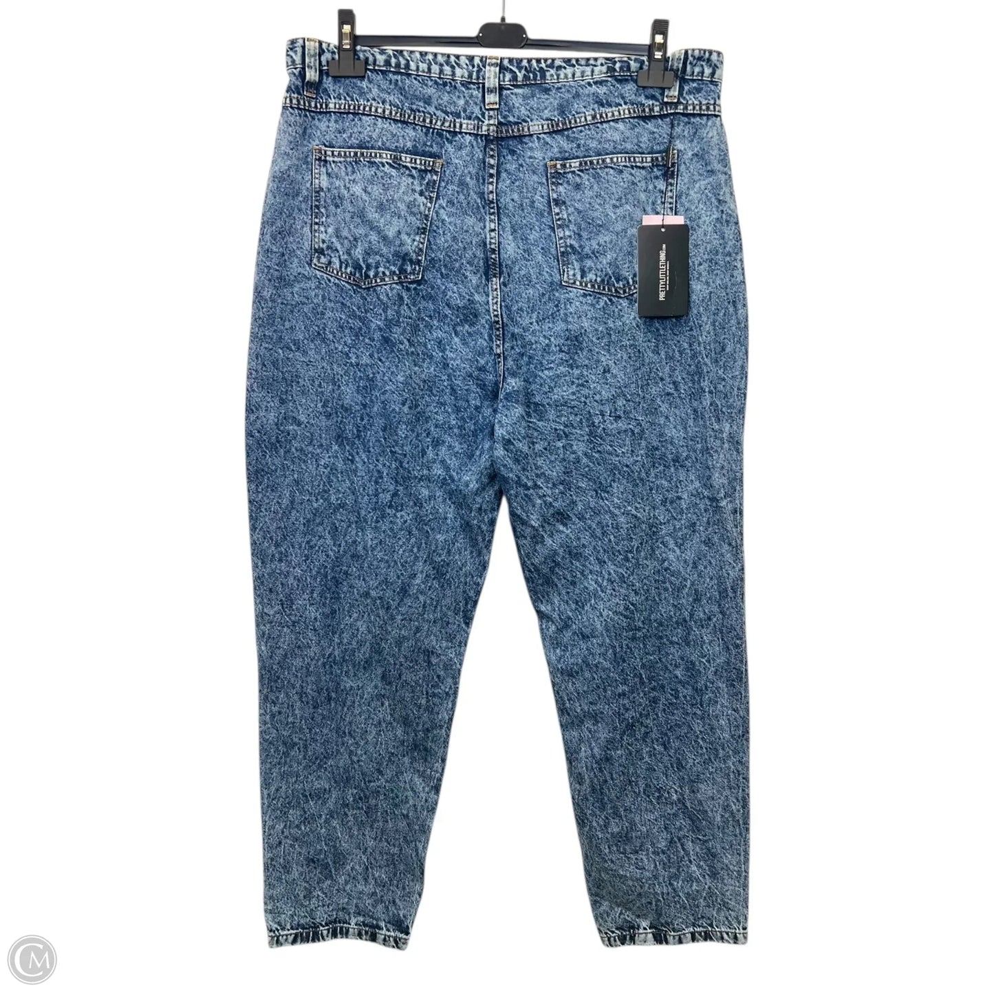 Jeans Straight By Pretty Little Thing In Blue Denim, Size: 24