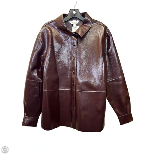 Coat Other By H&m In Maroon, Size: Xl