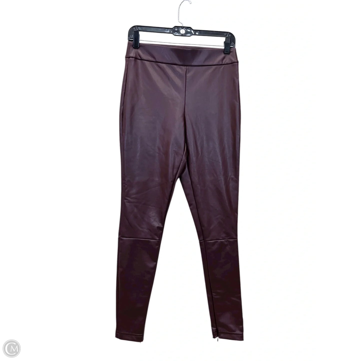Pants Leggings By A New Day In Maroon, Size: M