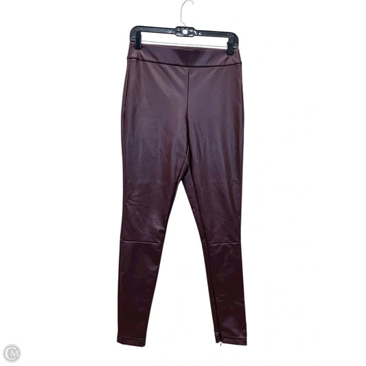 Pants Leggings By A New Day In Maroon, Size: M