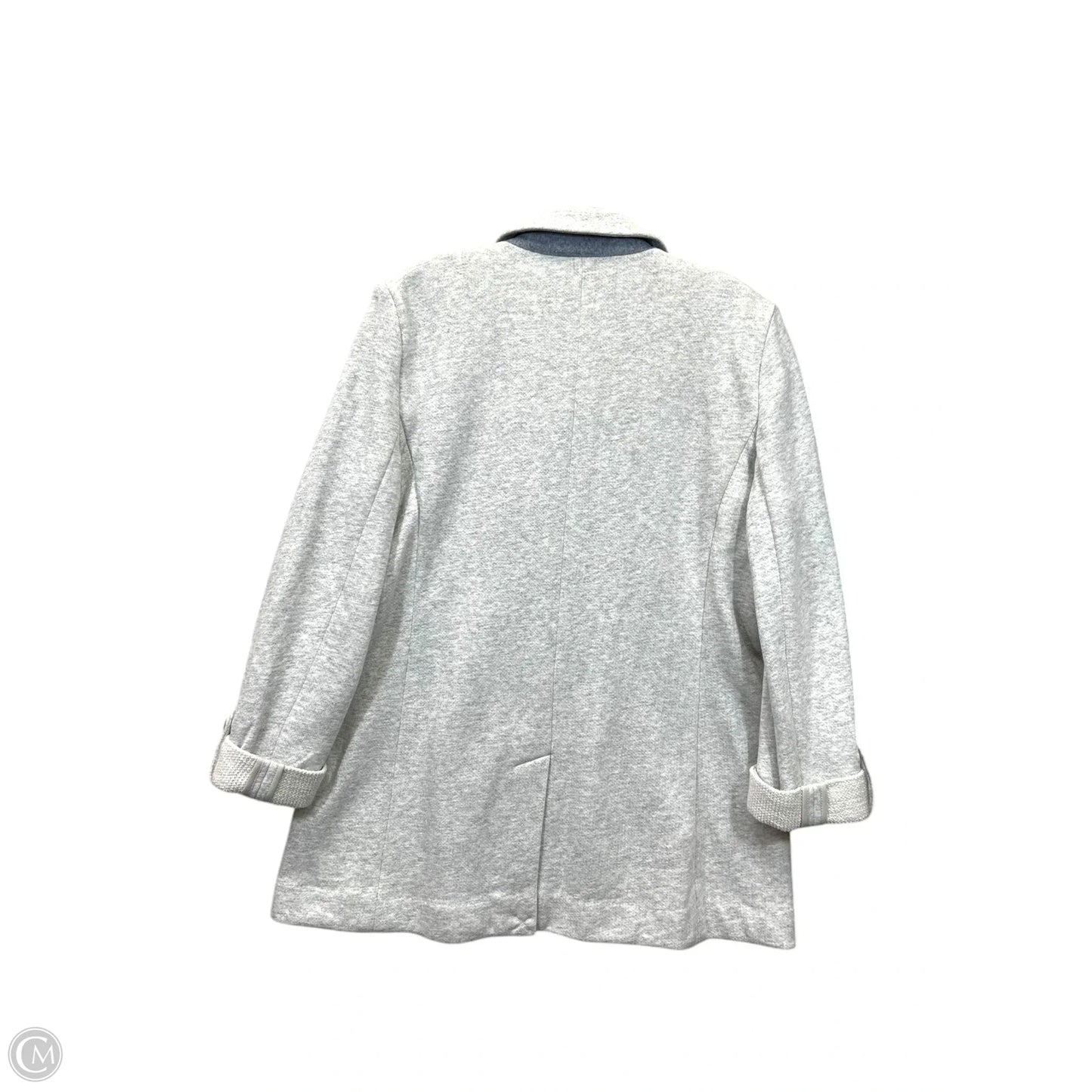 Cardigan By Ann Taylor In Light Grey, Size: M