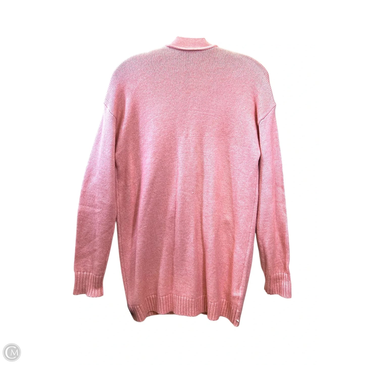 Sweater Cardigan By Ann Taylor In Pink, Size: M