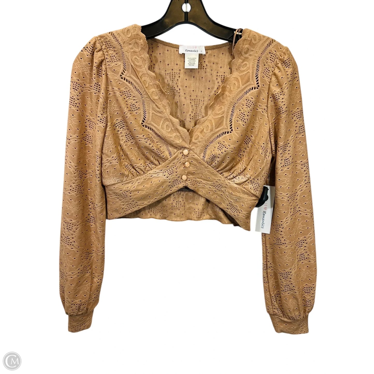 Top Long Sleeve By Urban Romantics In Brown, Size: S