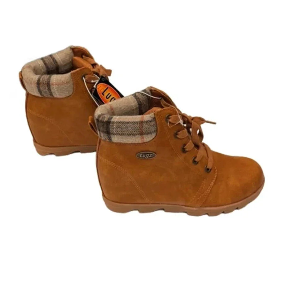 Boots Ankle Heels By Lugz In Tan, Size: 6.5