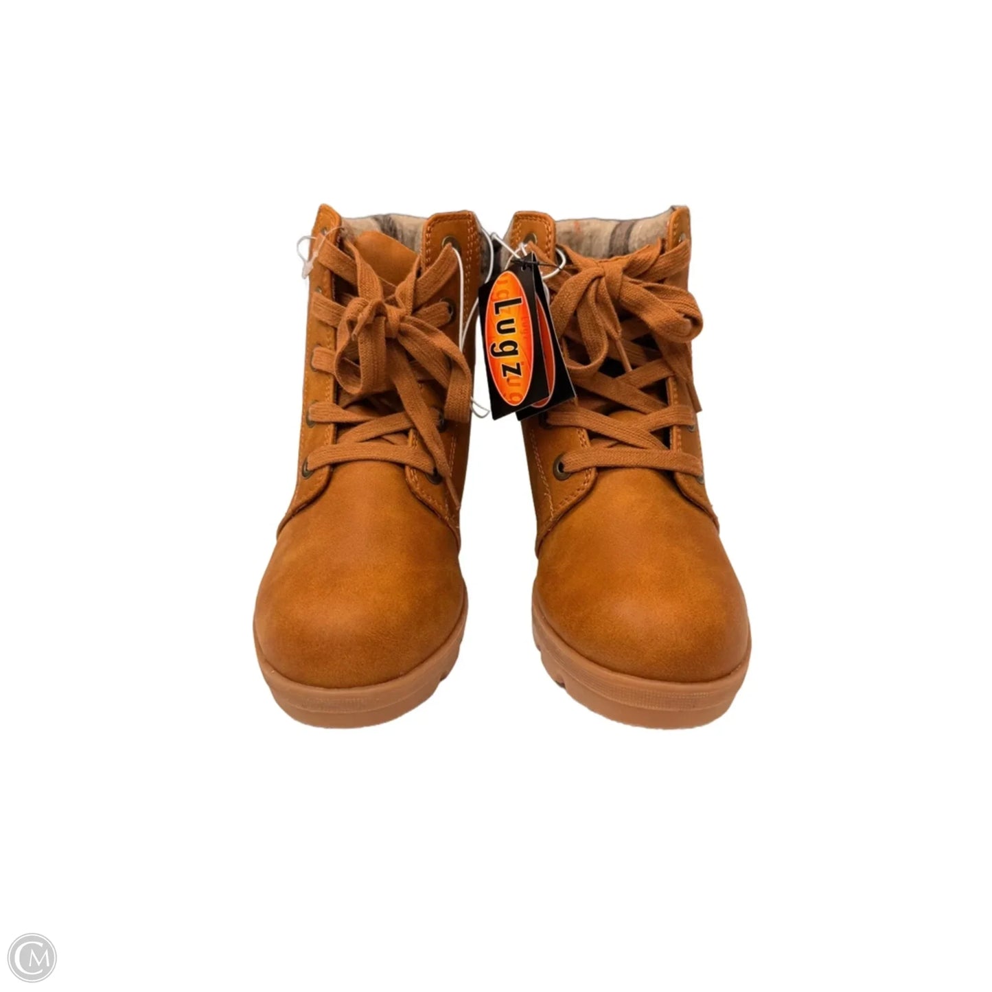 Boots Ankle Heels By Lugz In Tan, Size: 6.5