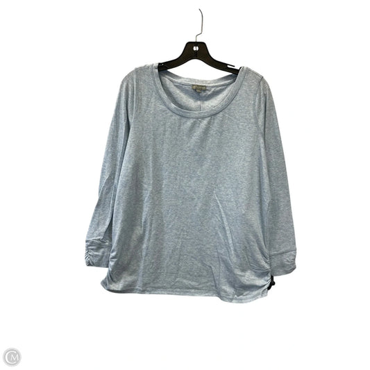 Top Long Sleeve Basic By Talbots In Blue, Size: 1x