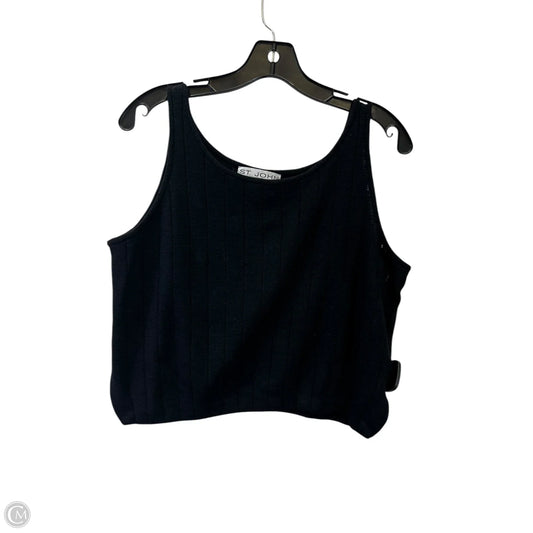 Top Sleeveless Designer By St John Collection In Black, Size: M