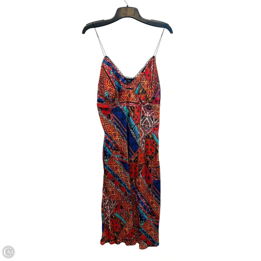 Dress Casual Maxi By Forever 21 In Blue & Orange, Size: 3x